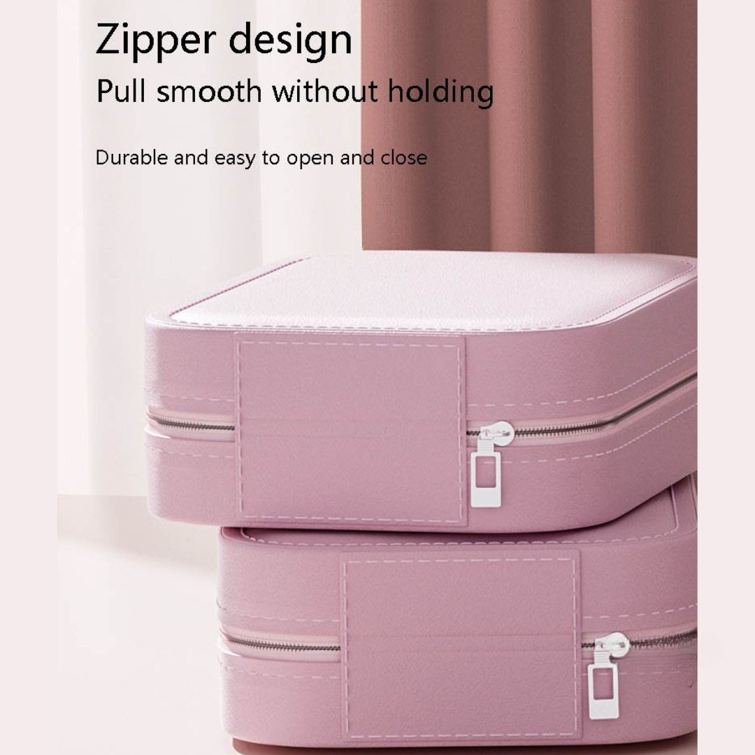 White Jewelry Box with LED Mirror