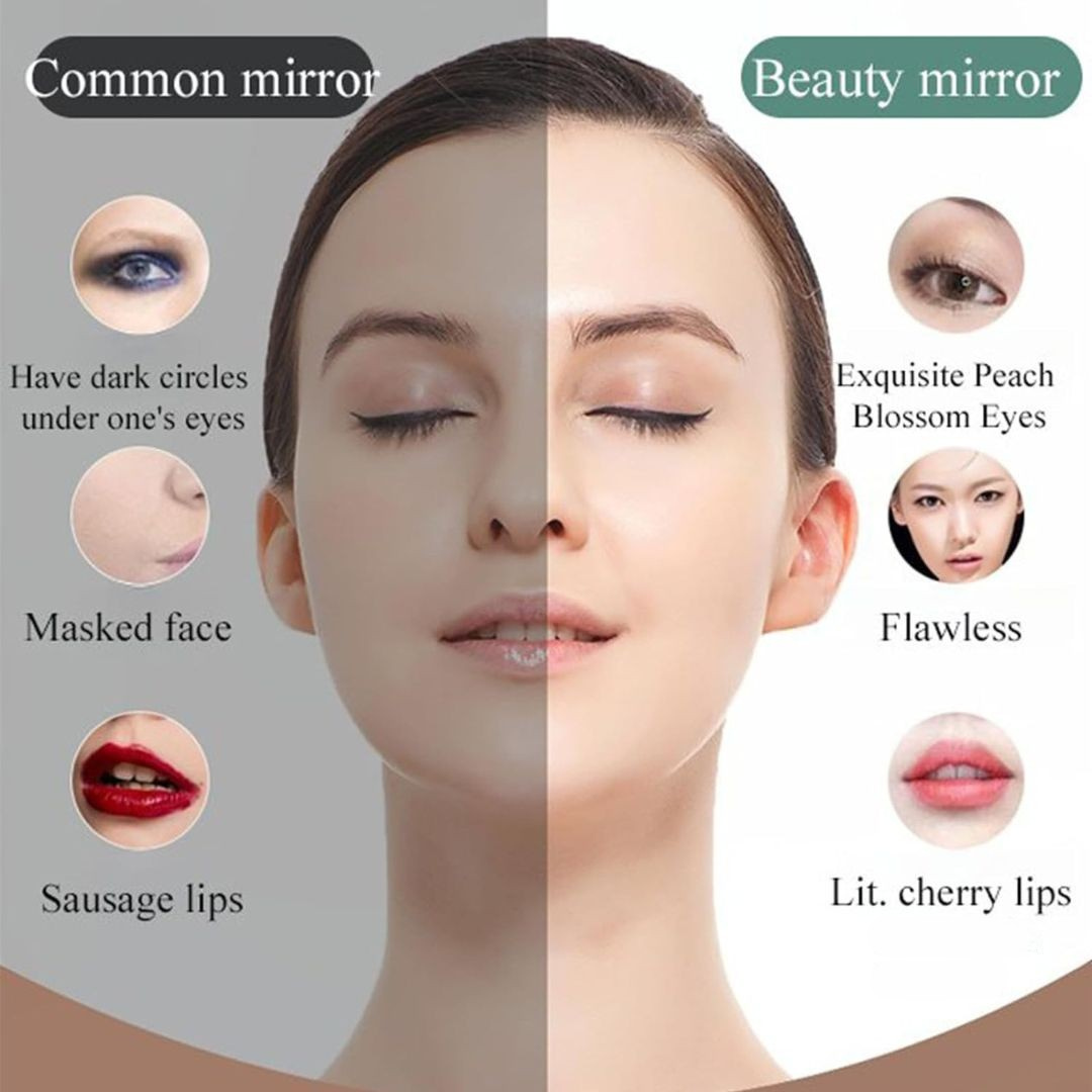 White Jewelry Box with LED Mirror